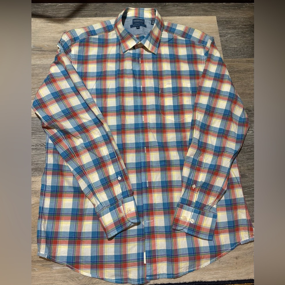 Faconnable regular cotton shirt